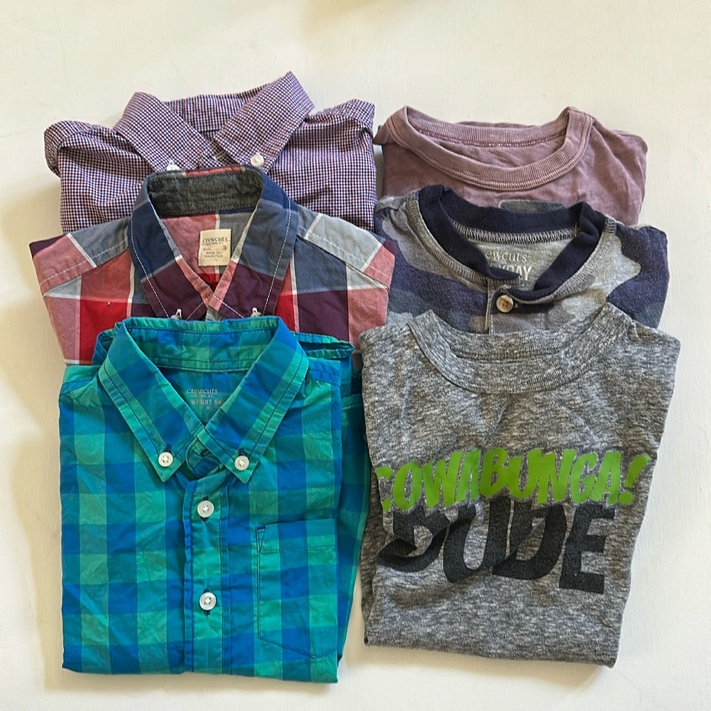 Crewcuts toddler button-down shirts + tees bundle - size 3T